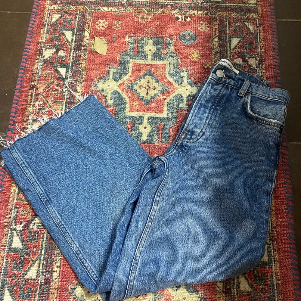 Reformation high rise wide leg jeans - size 23